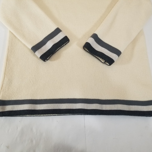 J Crew Triple Tipped Sweater Off White Size XS - Picture 4 of 4
